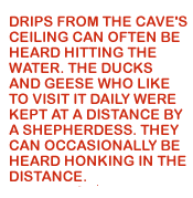 Quote from "Caves" liner notes